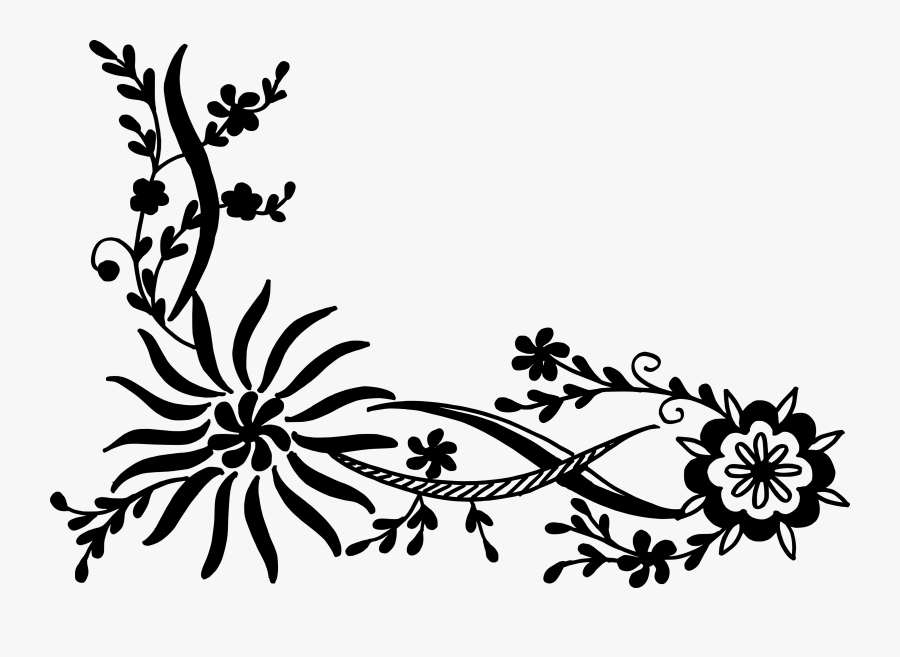 Orchid Clipart Black And White, Transparent Clipart