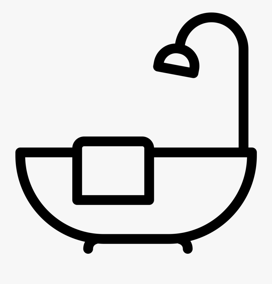 Shower & Bathtub, Transparent Clipart