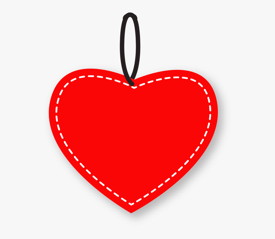 Heart Label Png, Transparent Clipart