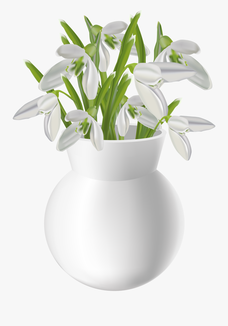 Transparent Vase Of Flowers Png, Transparent Clipart