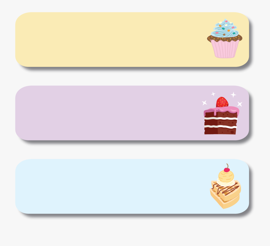 Large Sticker Labels - Ice Cream Cone, Transparent Clipart