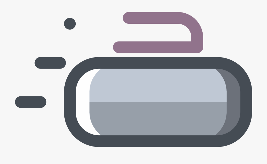 Curling Stone Icon, Transparent Clipart