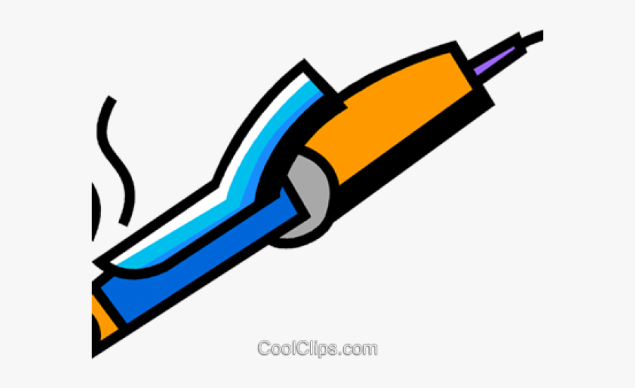 Curling Cliparts - Hair Iron Clipart, Transparent Clipart