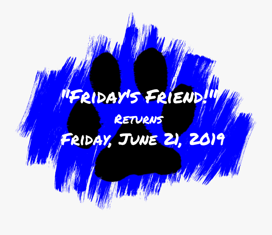 Transparent Dog And Cat Friends Clipart - Dog Blue Paws, Transparent Clipart