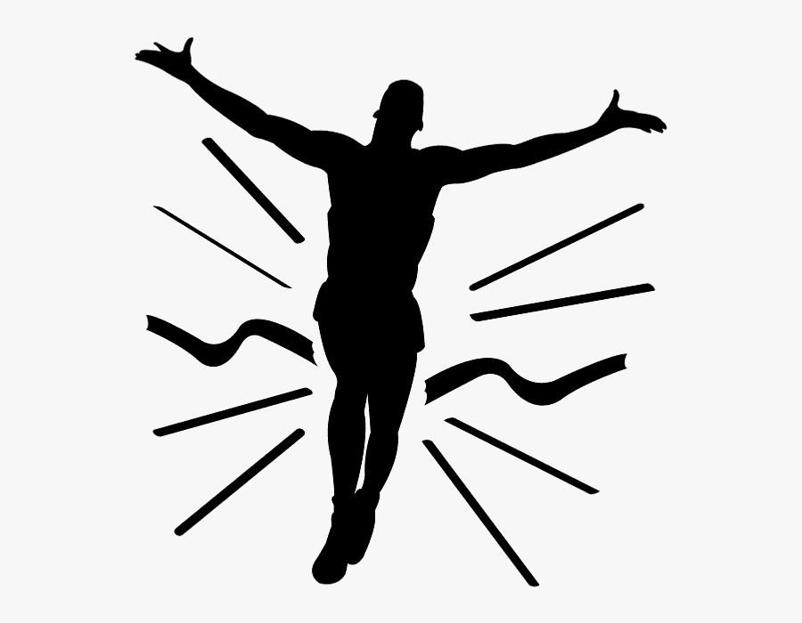 Winning Silhouette, Transparent Clipart