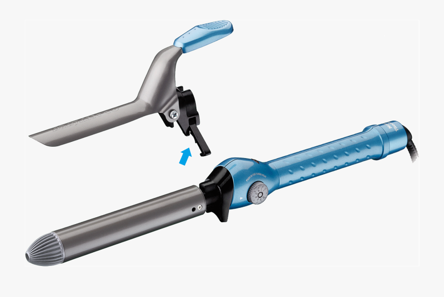 Transparent Hair Straightener Clipart - Babyliss Pro Clip Clipless Curling Iron, Transparent Clipart