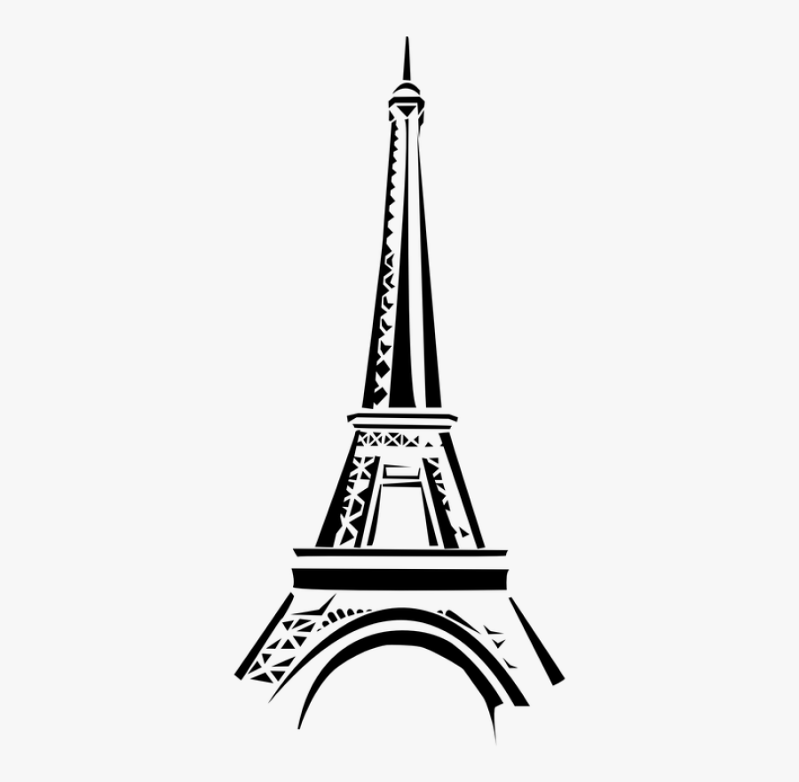 Landmark,tower,font,clip Historic - Eiffel Tower Clip Art, Transparent Clipart