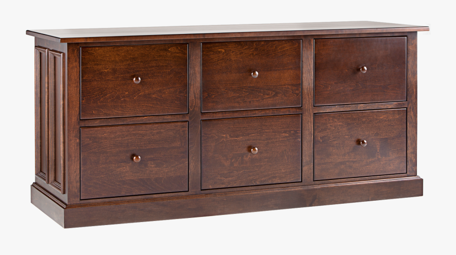 6 Drawer Wooden Filing Cabinet - Cabinetry, Transparent Clipart