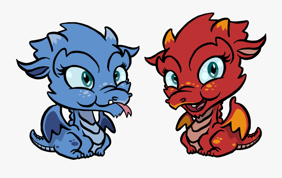 Cute Dragons Chibi Kids Clipart Png, Transparent Clipart