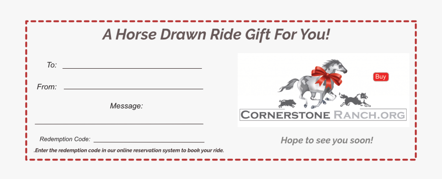 Gift Certificate Fillable - Horseback Riding Lessons Gift Certificate, Transparent Clipart