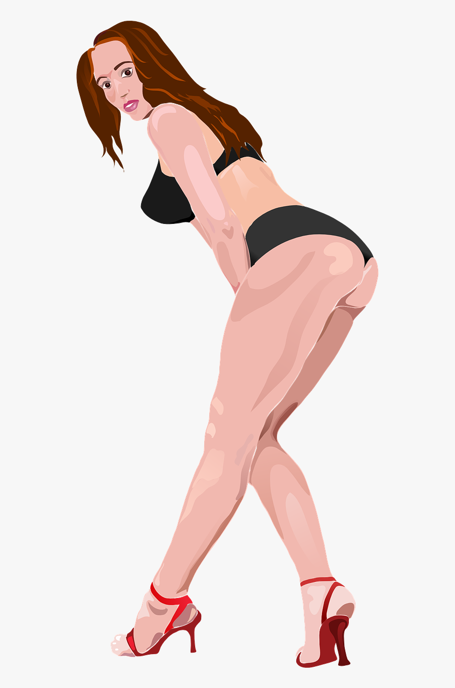 Stripper Legs Png Transparent Stock - Girl Bent Over Png, Transparent Clipart