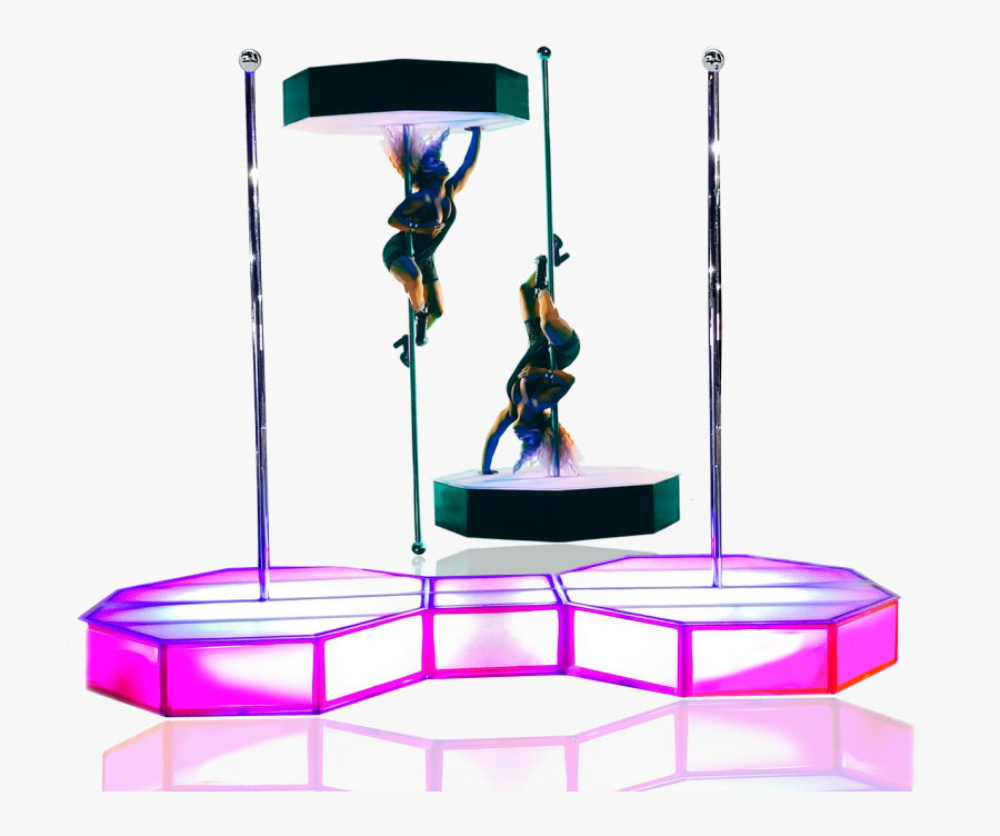Transparent Stage Background Png - Free Standing Stripper Pole, Transparent Clipart