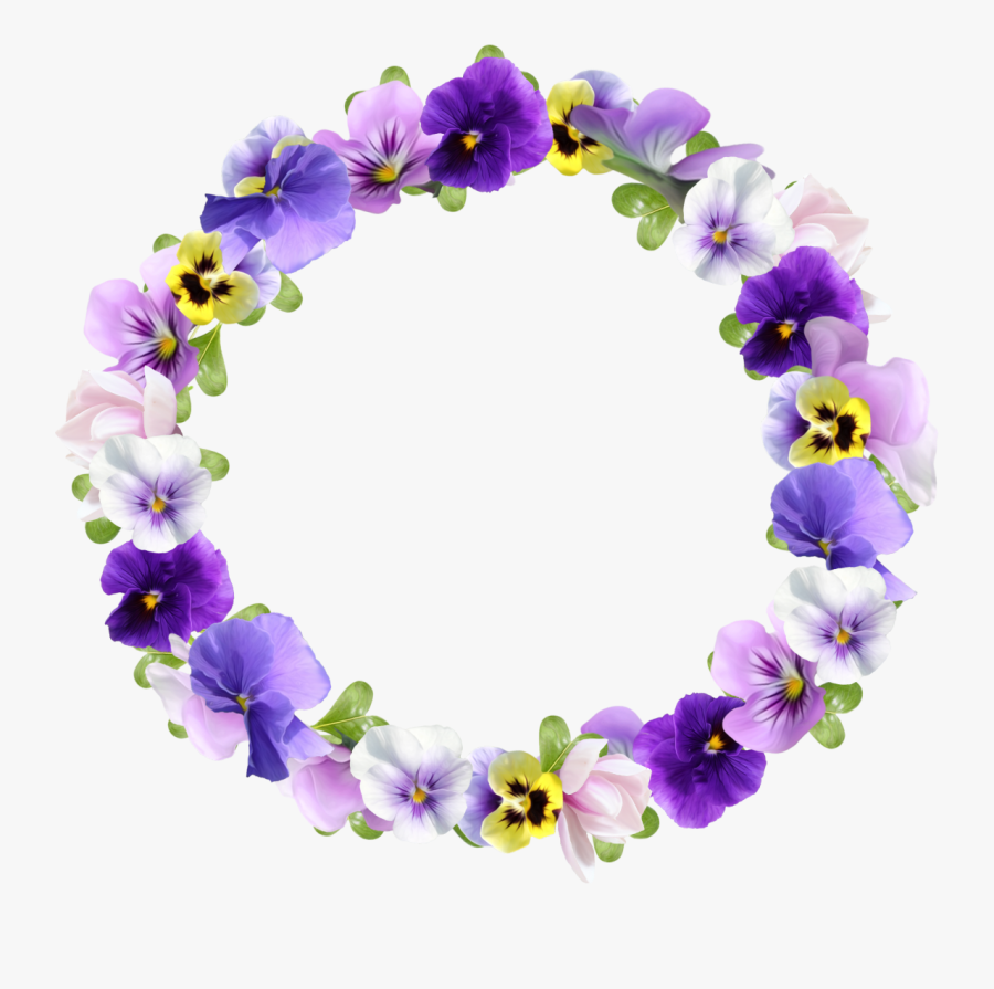 Banner Freeuse Library - Clip Art Violet Flower Border, Transparent Clipart
