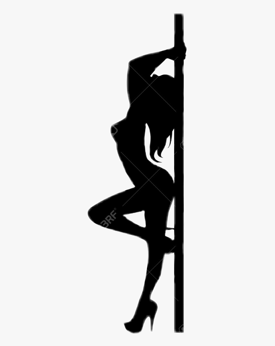 #silhouette #stripper #sexy #exotic #dancer #poledancer - Stripper Silhouette, Transparent Clipart