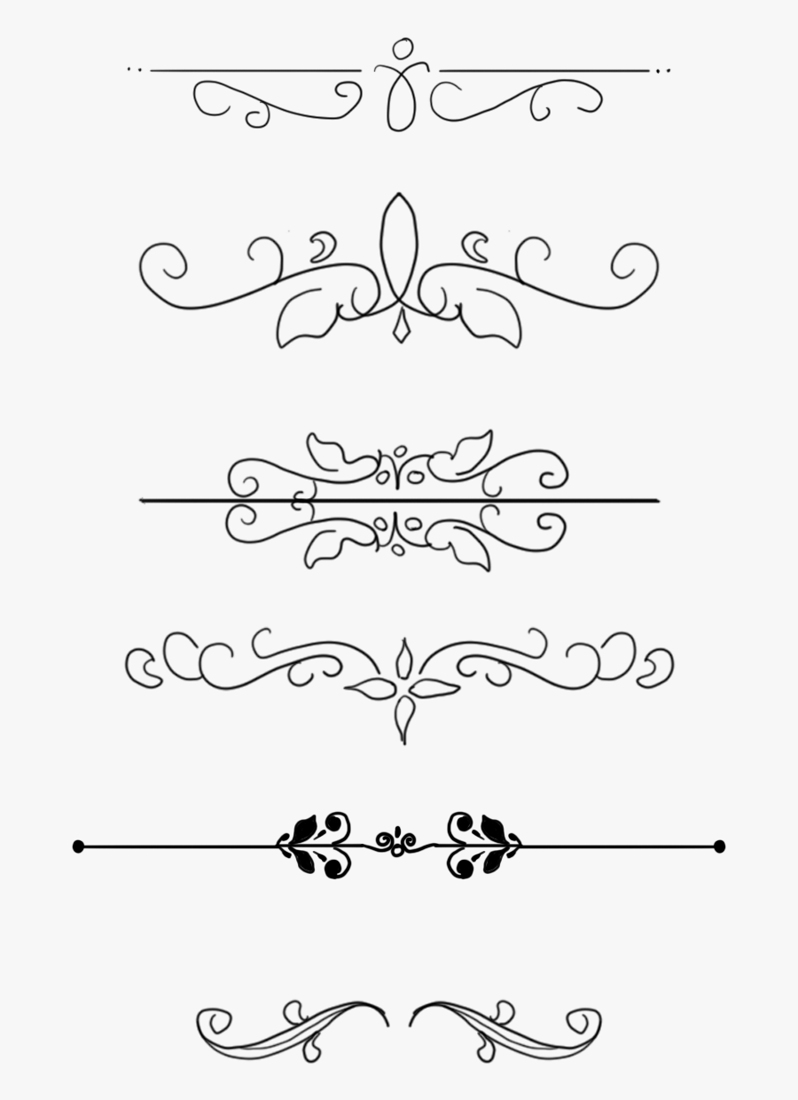 Transparent One Line Border Clipart - Line Art, Transparent Clipart