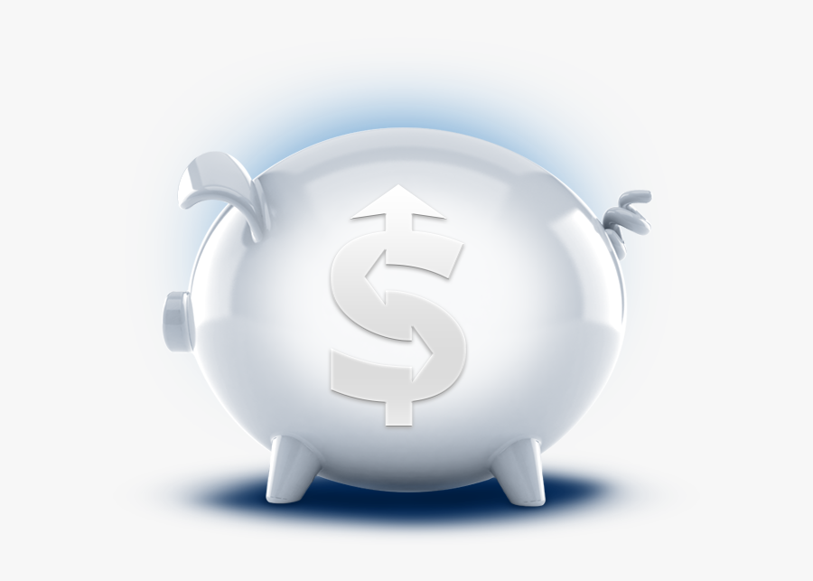 3d White Choice Money Market Account Featuredsection - Domestic Pig, Transparent Clipart