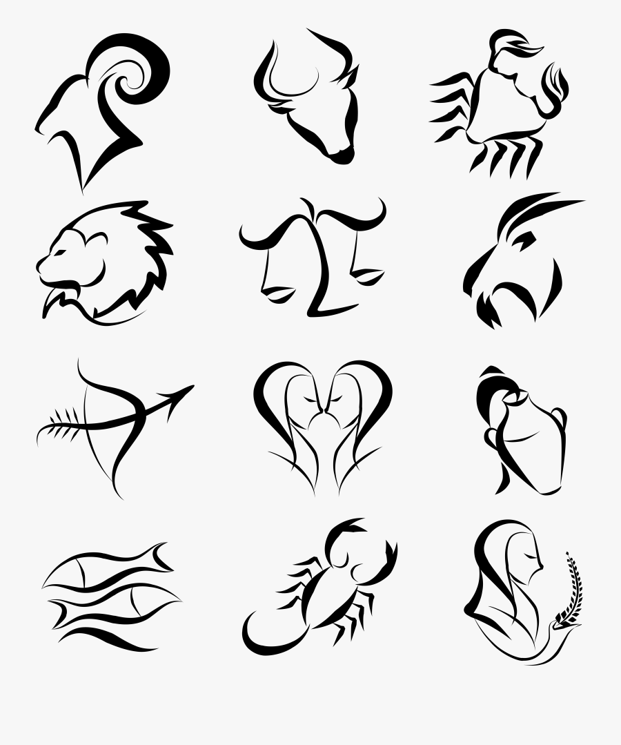 Zodiac Signs Png Clipart Picture - Zodiac Star Signs, Transparent Clipart