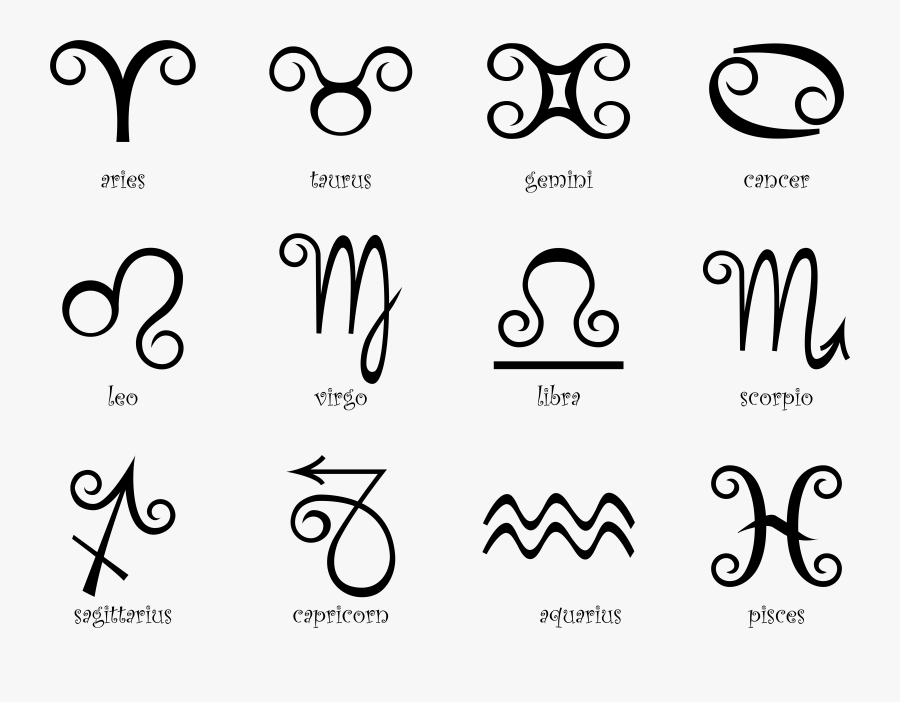 Black Zodiac Signs Png Clipart Image - Cancer Star Sign Tattoo, Transparent Clipart
