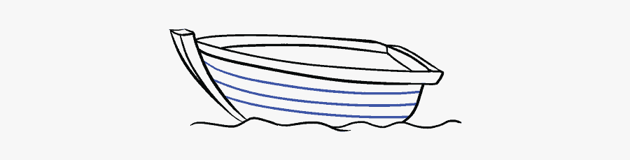 How To Draw Boat - Nouka Clipart Black And White, Transparent Clipart