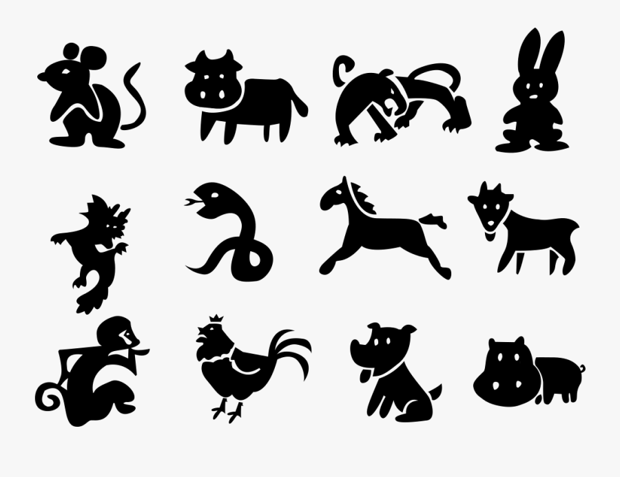 The Chinese Zodiac - Icons Chinese Horoscope Free, Transparent Clipart