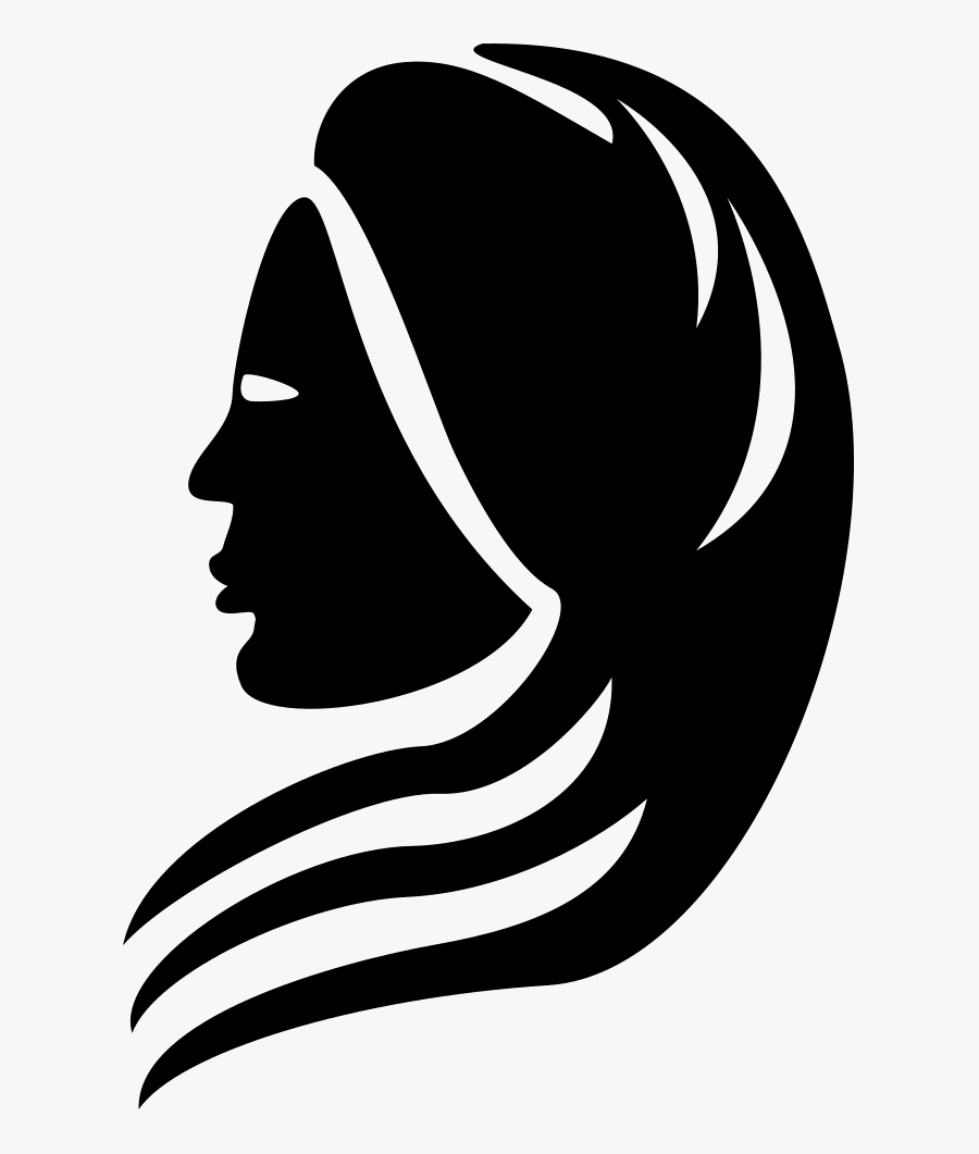 Virgo Zodiac Symbol - Horoscope Black And White Virgo, Transparent Clipart