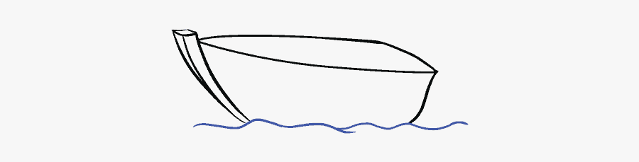How To Draw Boat - Sketch, Transparent Clipart