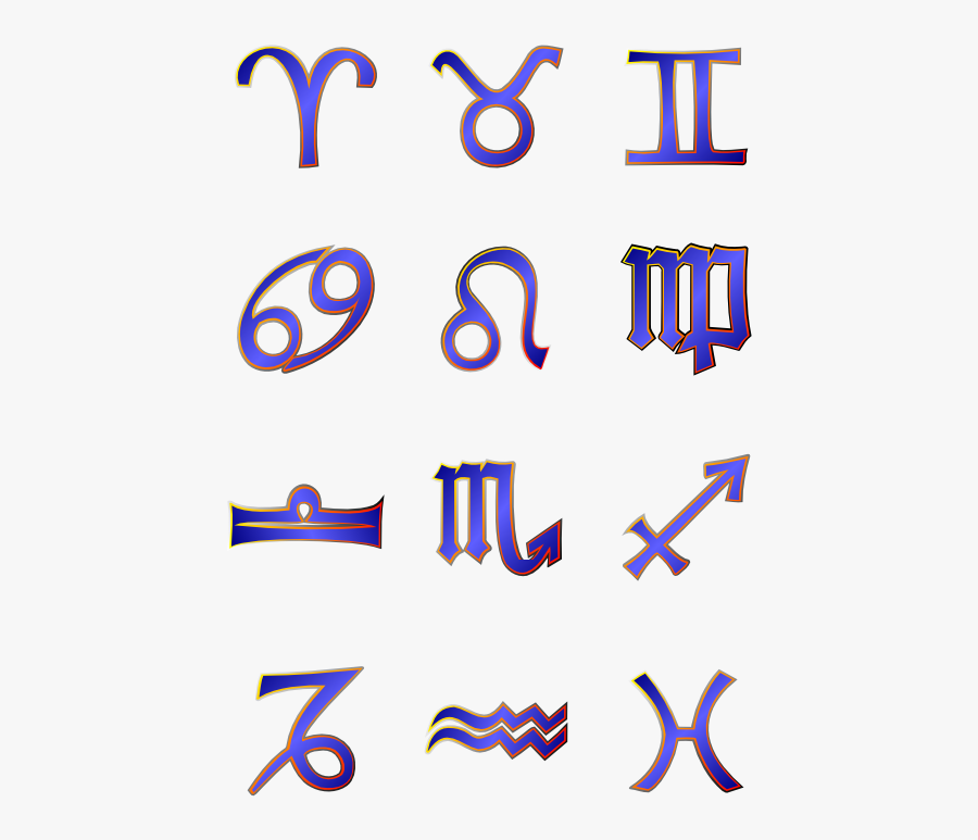 Gustavorezende Zodiac Signs 555px - Zodiac Signs Military, Transparent Clipart