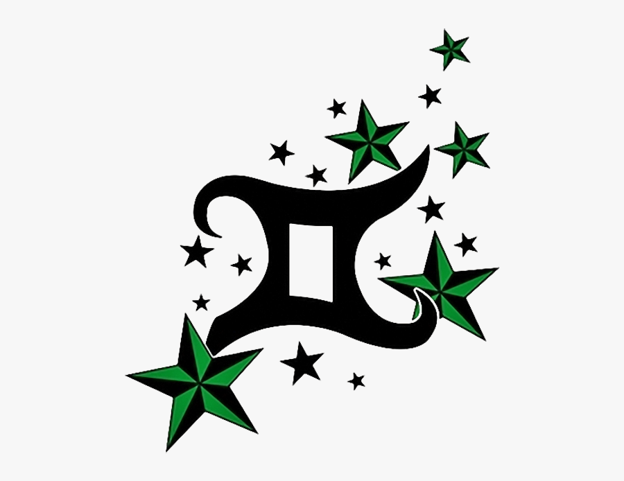 #gemini #zodiac #astrology #zodiacsign #stars #star - Gemini Tattoos With Stars, Transparent Clipart