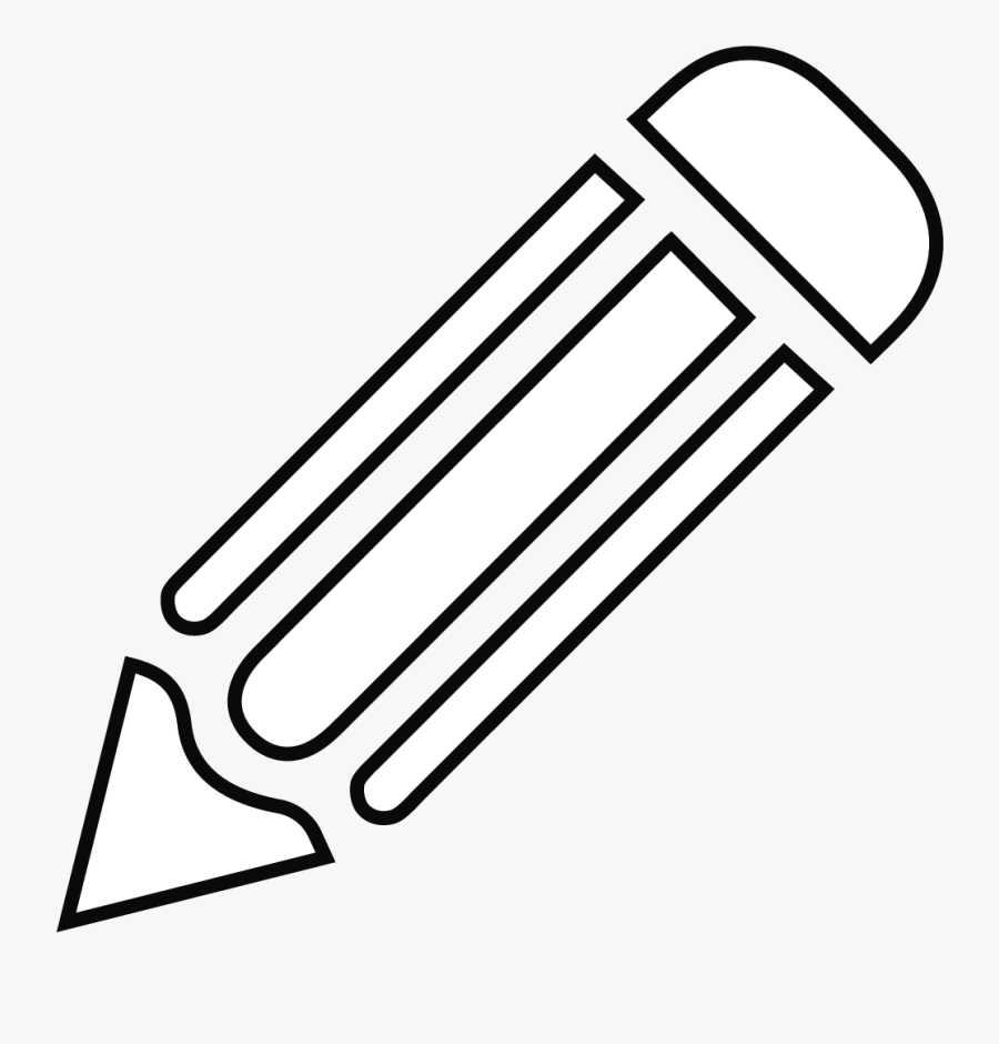 Pencil Icon - Pencil Logo White Png, Transparent Clipart