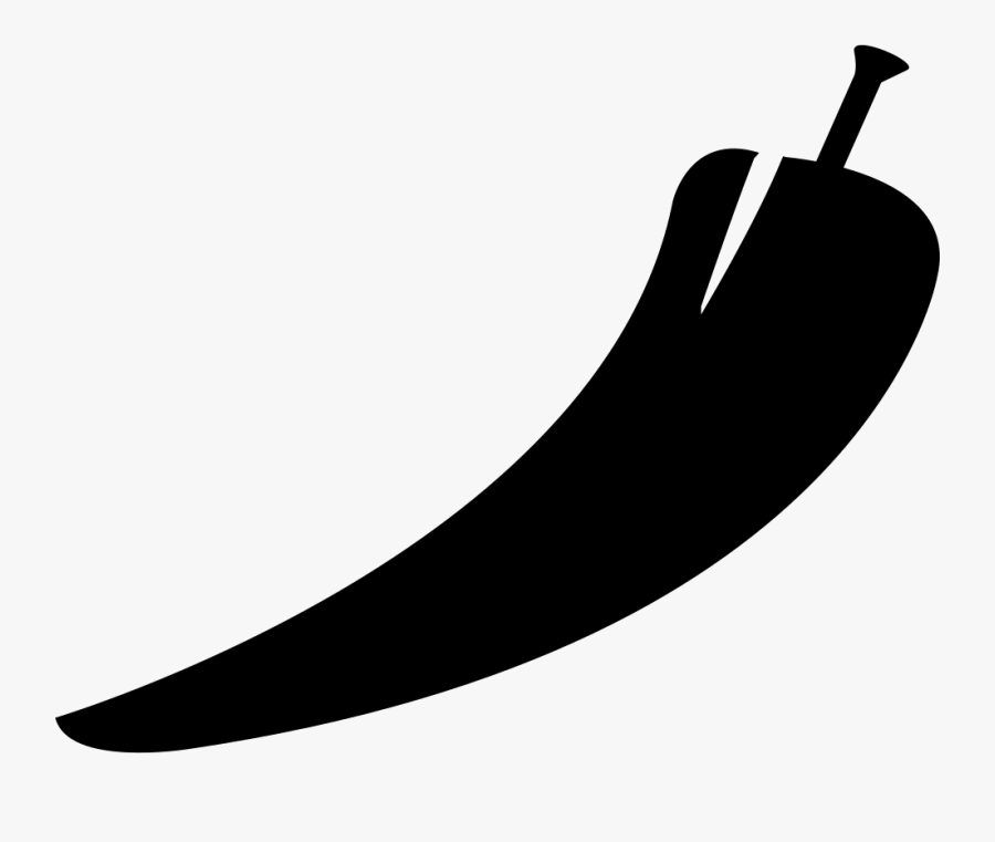 Plant,clip Art,banana,black And White,vegetable,produce - Chilli Icon Png, Transparent Clipart