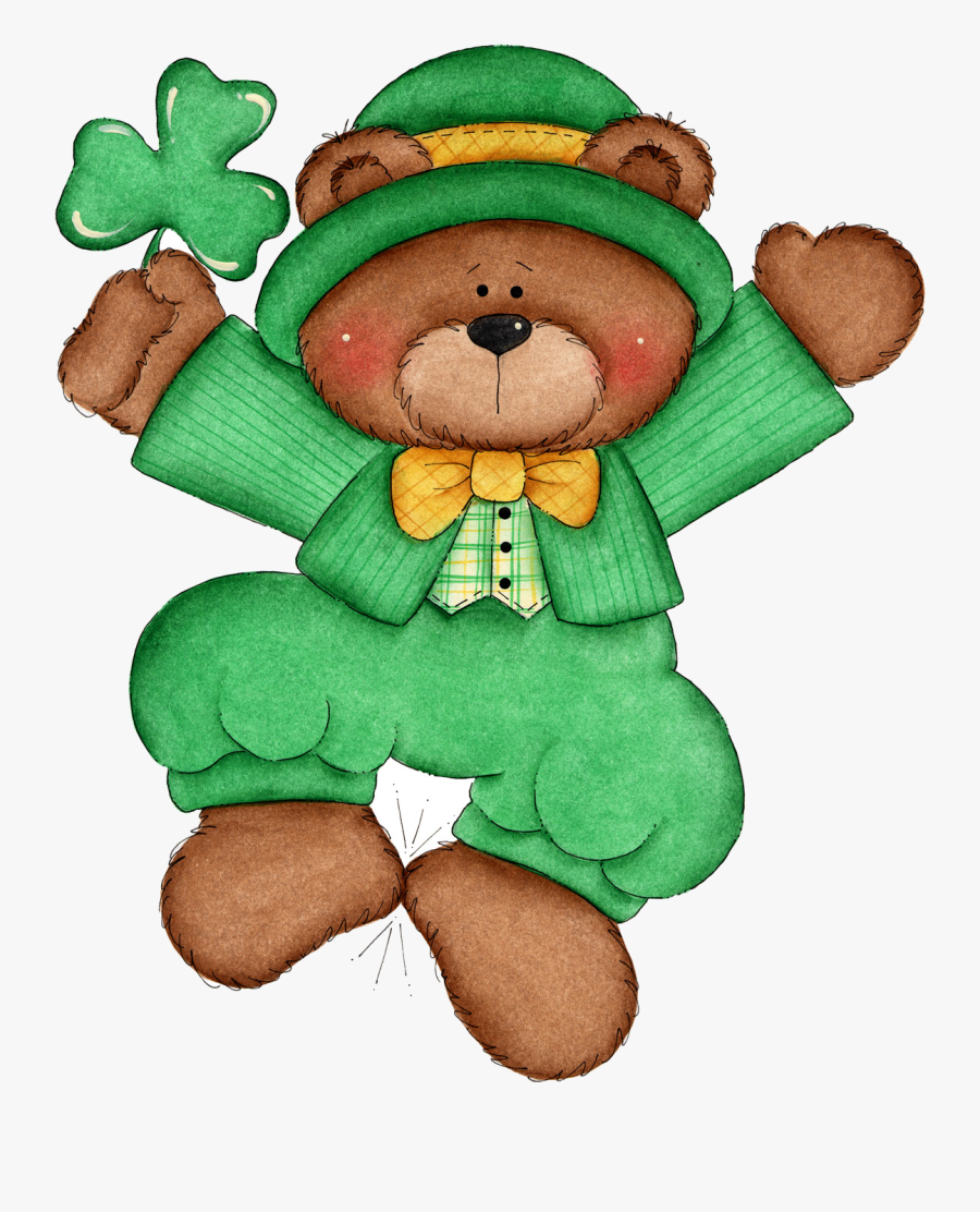 March Clip Art For Calendars Free Clipart Images Transparent - Teddy Bear St Patricks Day, Transparent Clipart