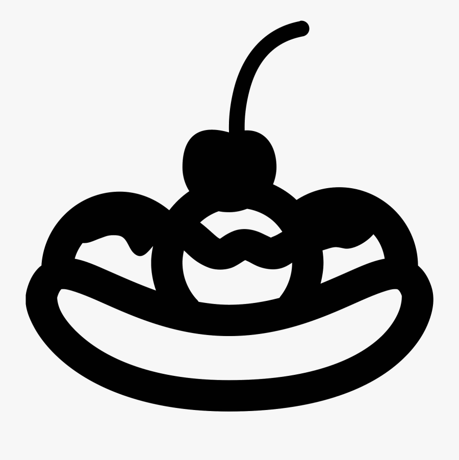 Banana Split Icon - Banana Split Icon Png, Transparent Clipart
