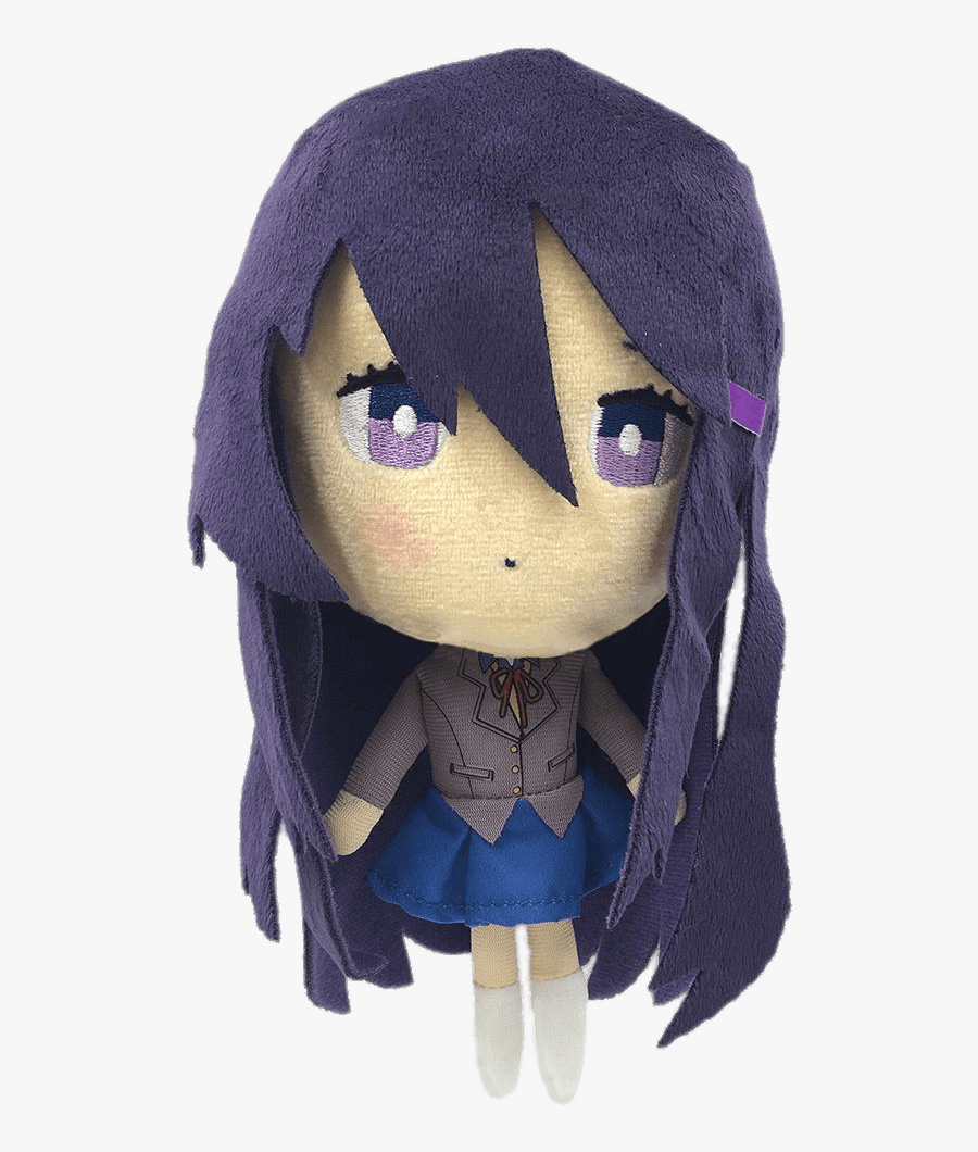 Doki Doki Literature Club Yuri Plush Doll Clip Arts - Doki Doki Literature Club Plush, Transparent Clipart