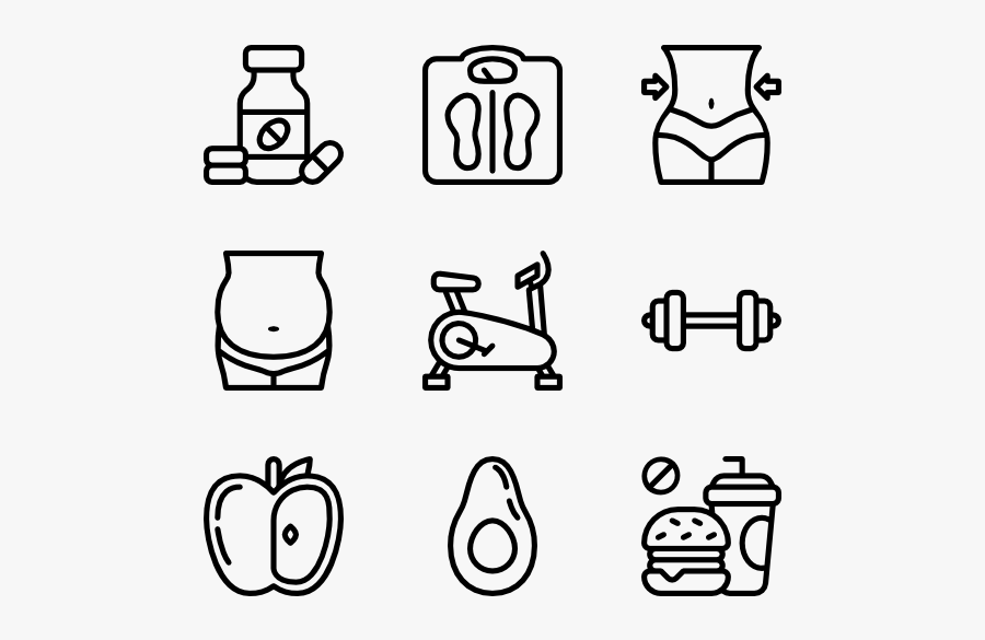 Diet - Optical Icons, Transparent Clipart