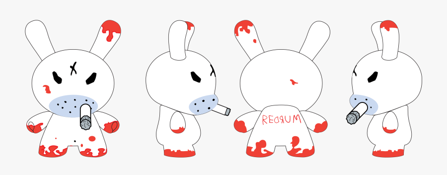 While The Redrum Dunny Was Cool In The Past - Cartoon, Transparent Clipart
