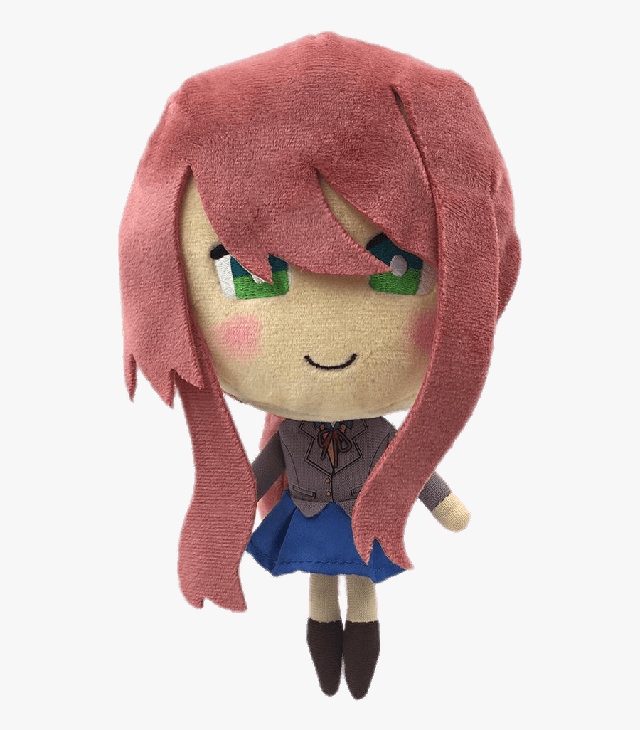 Doki Doki Literature Club Monika Plush Doll Clip Arts - Doki Doki Literature Club Plush, Transparent Clipart