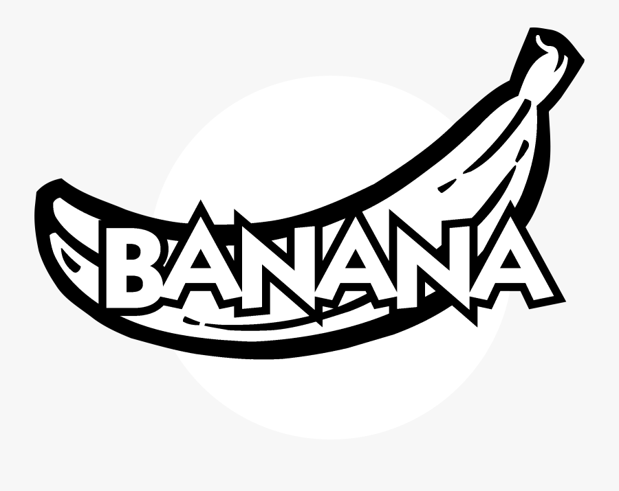 Banana Png Black - Black And White Banana Clip Art Free, Transparent Clipart