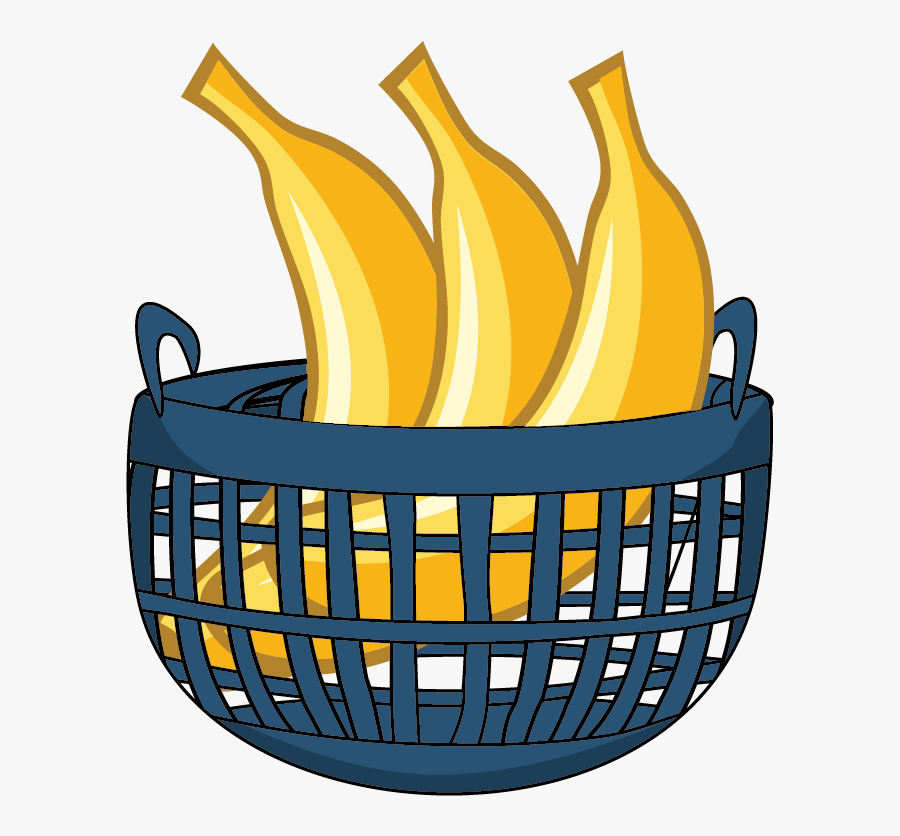 Banana Basket Clip Art Banana In The Basket , Free Transparent