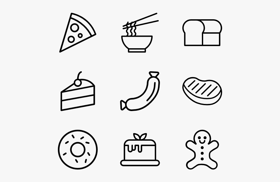 Food - Design Icon Vector, Transparent Clipart