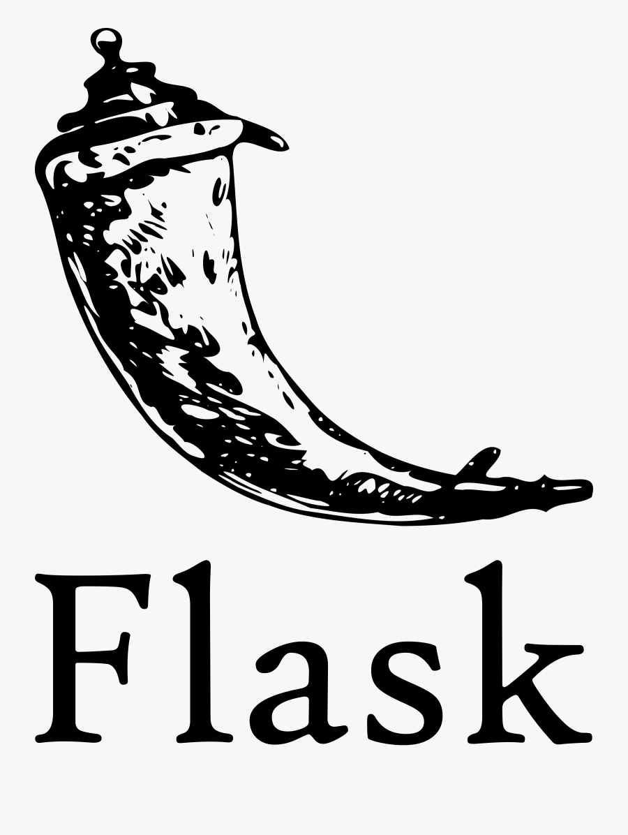 Flask Framework Logo, Transparent Clipart
