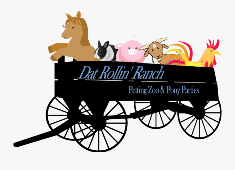 Old Farm Wagon Silhouette, Transparent Clipart