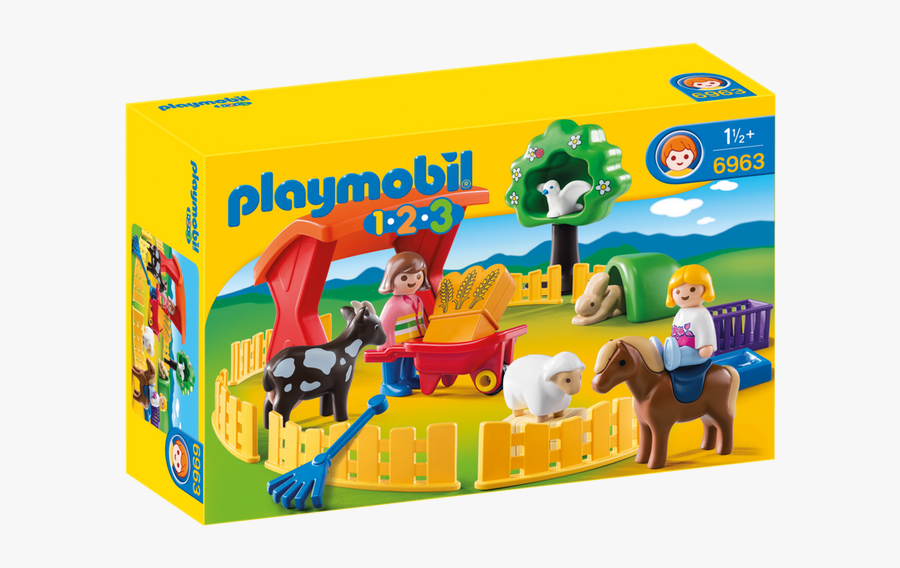 Playmobil 123 Petting Zoo, Transparent Clipart