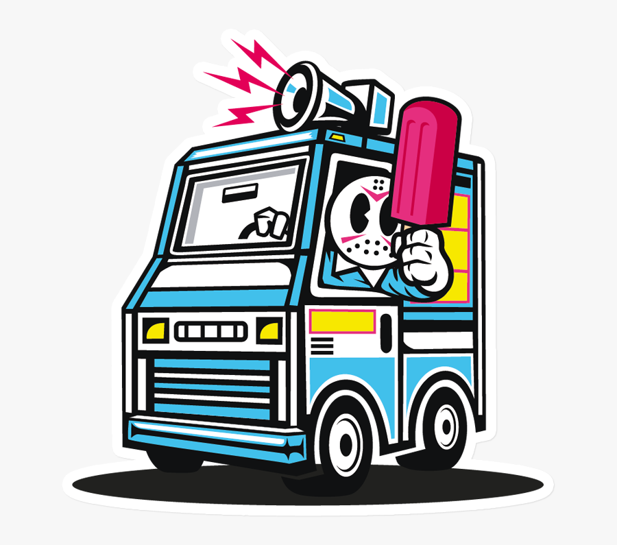 Ice Cream Truck Horror, Transparent Clipart