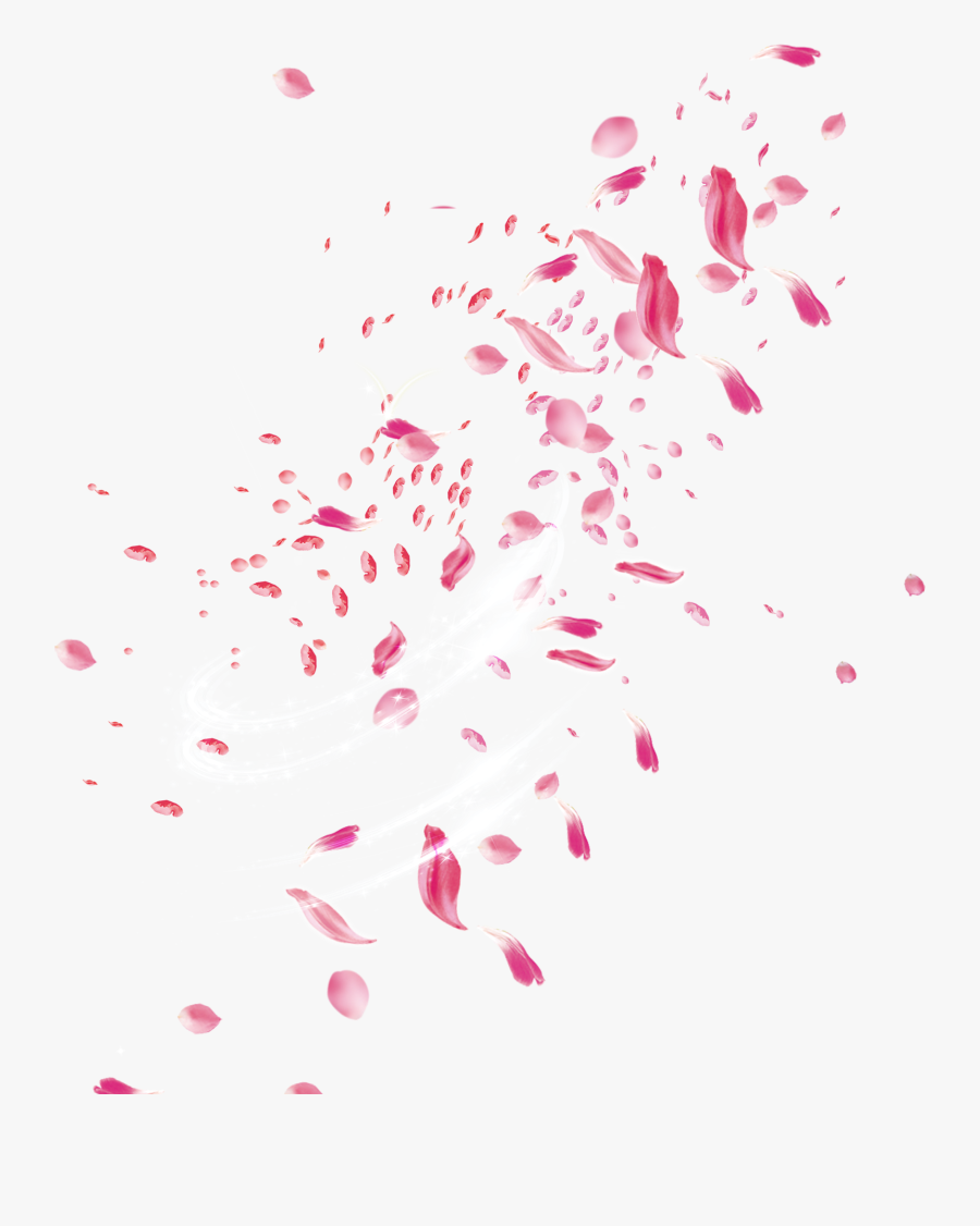 Flower Petals Falling Clip Freeuse Library - Flower Petals Falling Png, Transparent Clipart