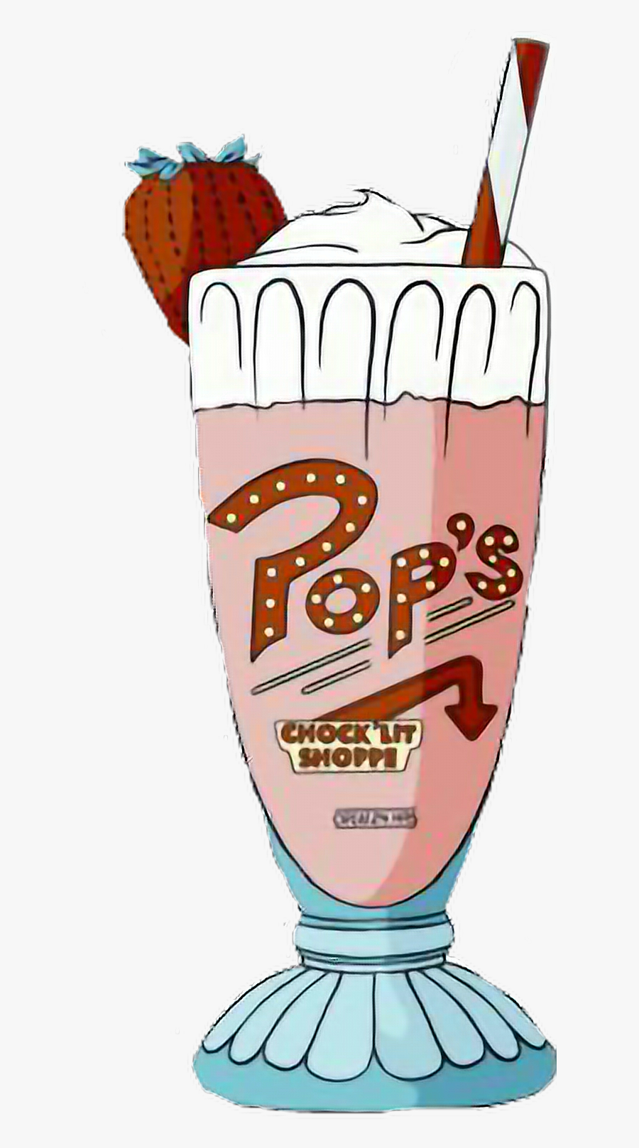 Milkshake Clipart Milkshake Glass - Pops Chocklit Shoppe Milkshake, Transparent Clipart