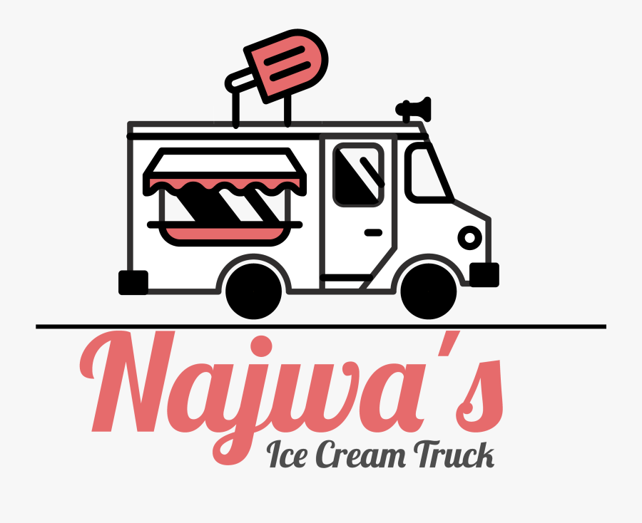 Najwas Ice Cream Truck, Transparent Clipart