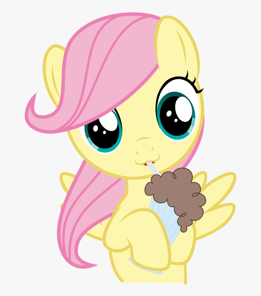 Fluttershy Rarity Derpy Hooves Rainbow Dash Pony Pink - Fluttershy Milkshake, Transparent Clipart