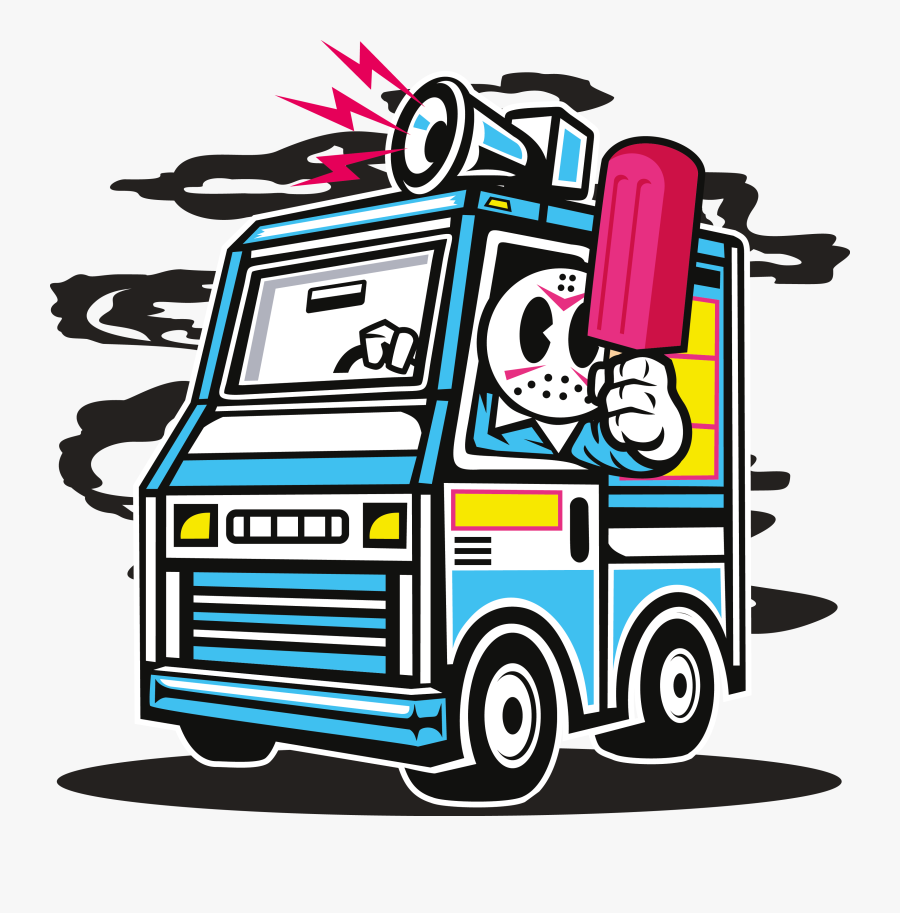 Ice Cream Truck Clip Art, Transparent Clipart