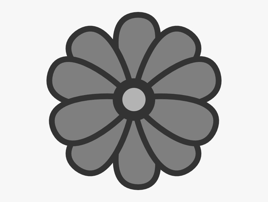 Gray Daisy Svg Clip Arts - Flowers Colouring Pages Easy, Transparent Clipart