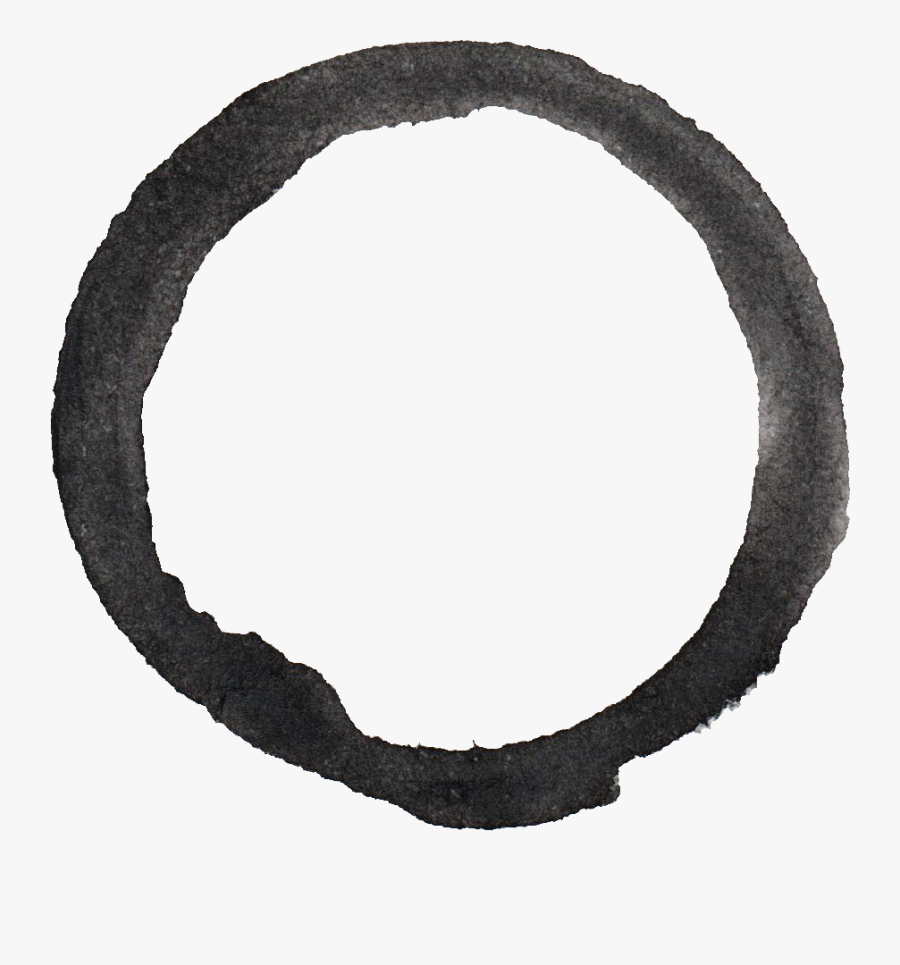 Watercolor Circle Outline Free Png Download Free Watercolor - Watercolor Black Grey Transparent, Transparent Clipart